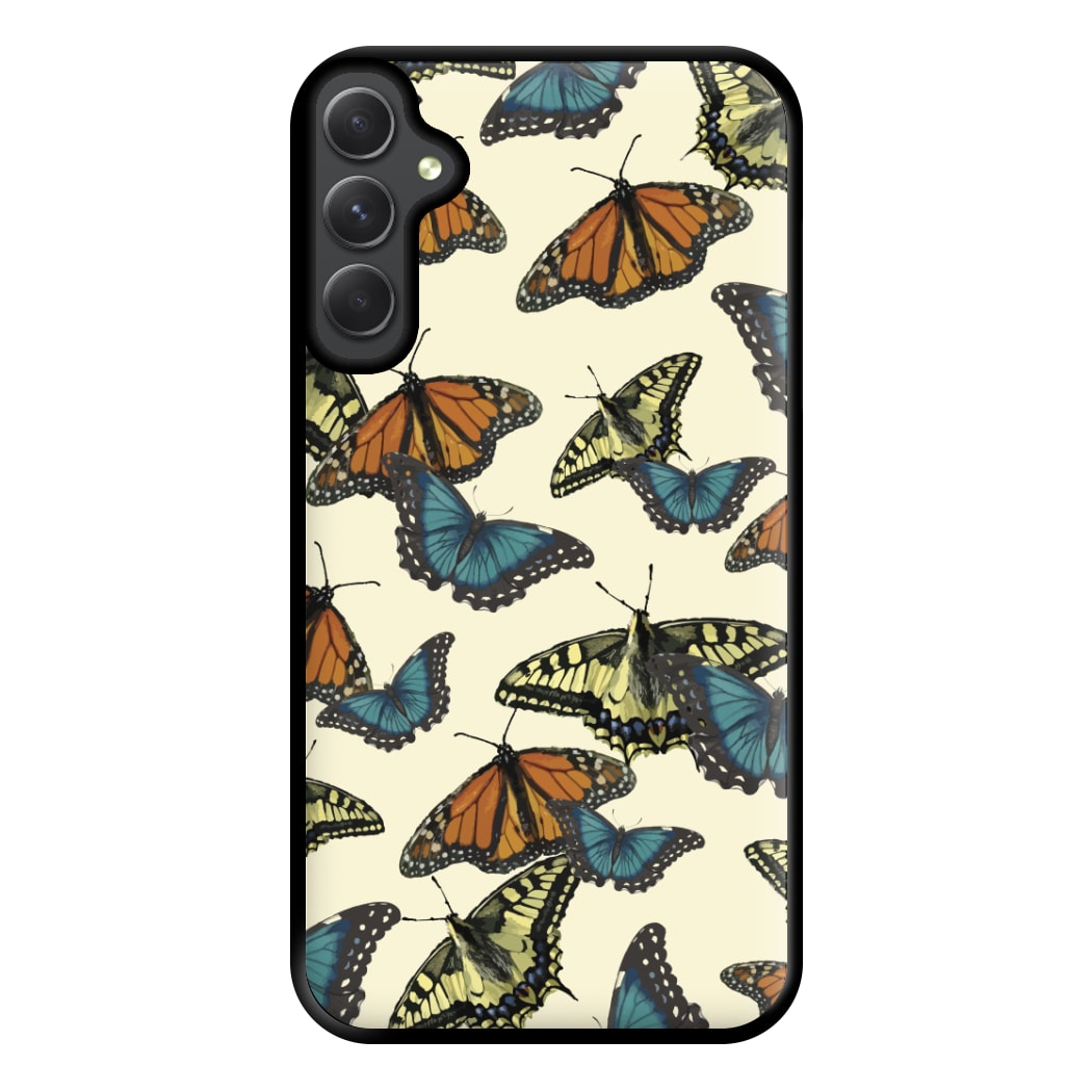 Butterfly Assortment Pattern Galaxy A34 Case