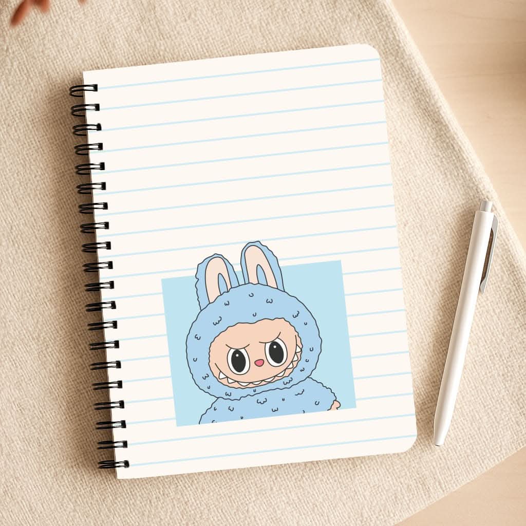 Cute Blue Notebook Monster Notepad