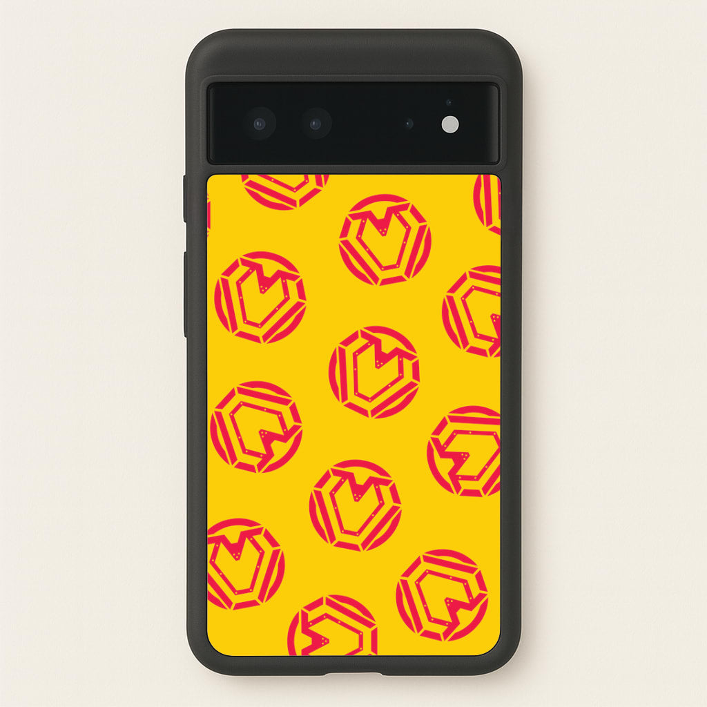 Metal Heart Pattern Google Pixel 6 Case