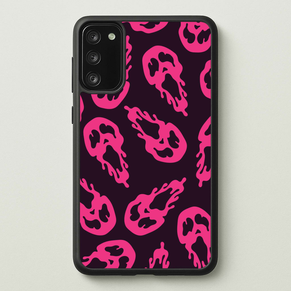 Trippy Ghost Face Pattern Galaxy A41 Case