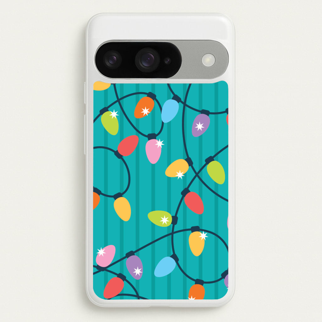 Funky Christmas Lights Pattern Google Pixel 10 / 10 Pro Case