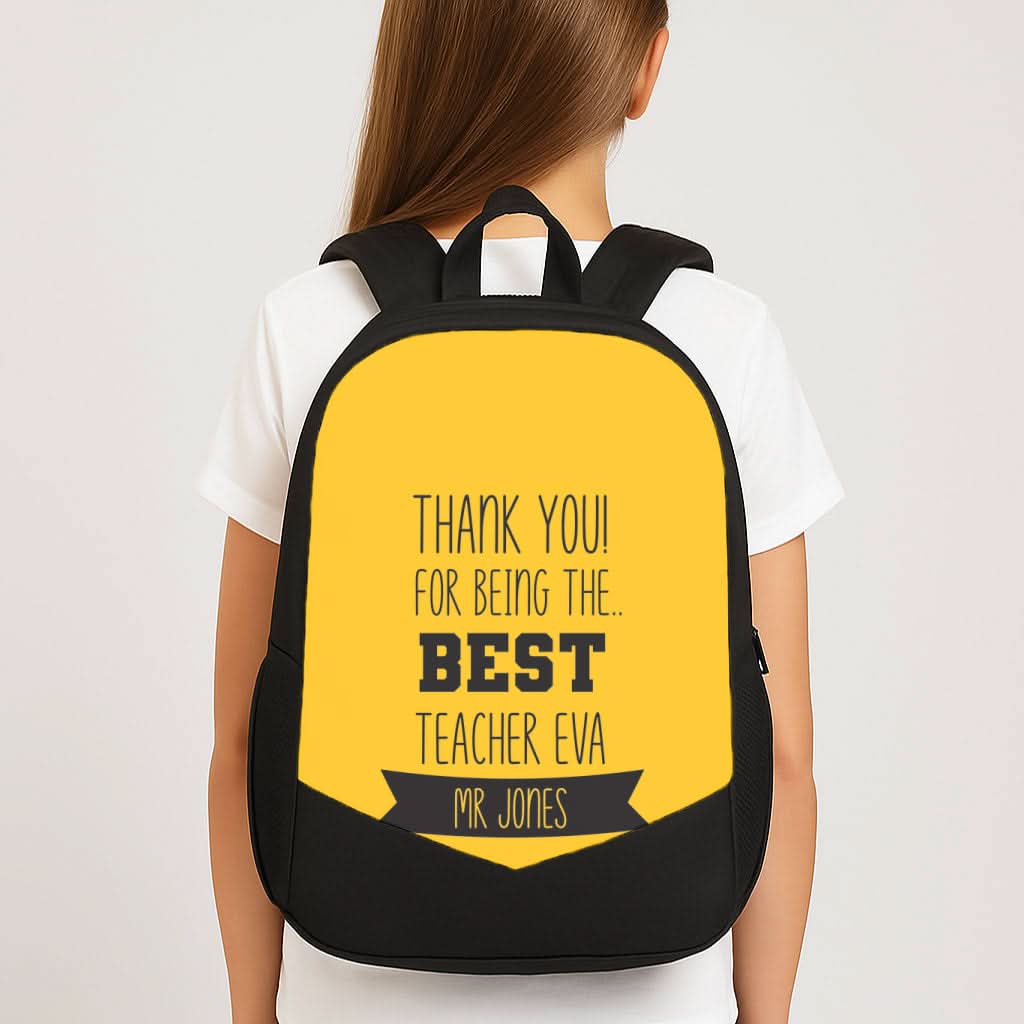 Thank You For Being The Best Teacher School Bag
