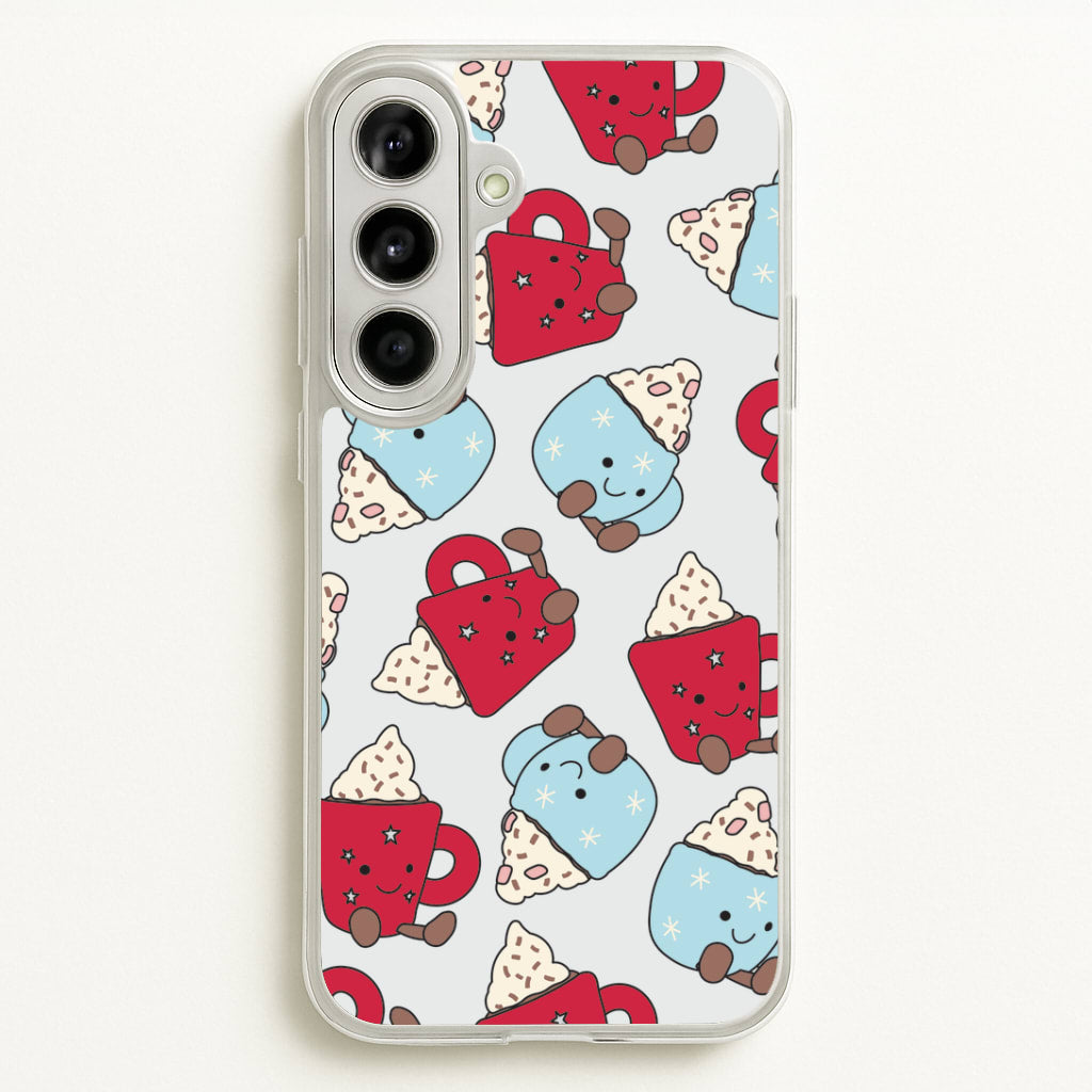 Christmas Drinks Plushies Pattern Galaxy A56 Case