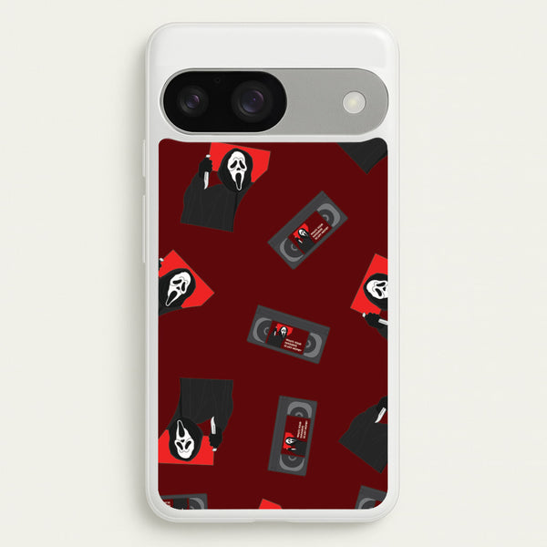 VHS & Ghostface Pattern Google Pixel 9 / 9 Pro Case