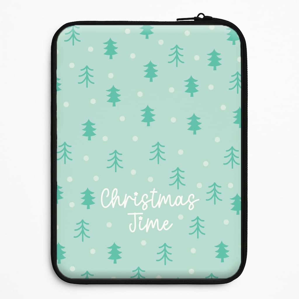 Cute Xmas Trees Pattern Universal Laptop Sleeve