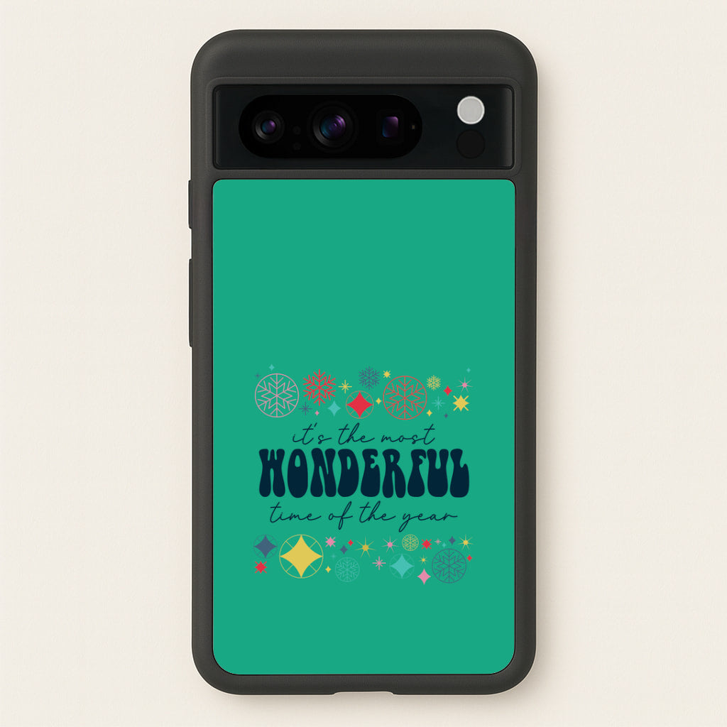 The Most Wonderful Time Of The Year Geometric Google Pixel 8 Pro Case