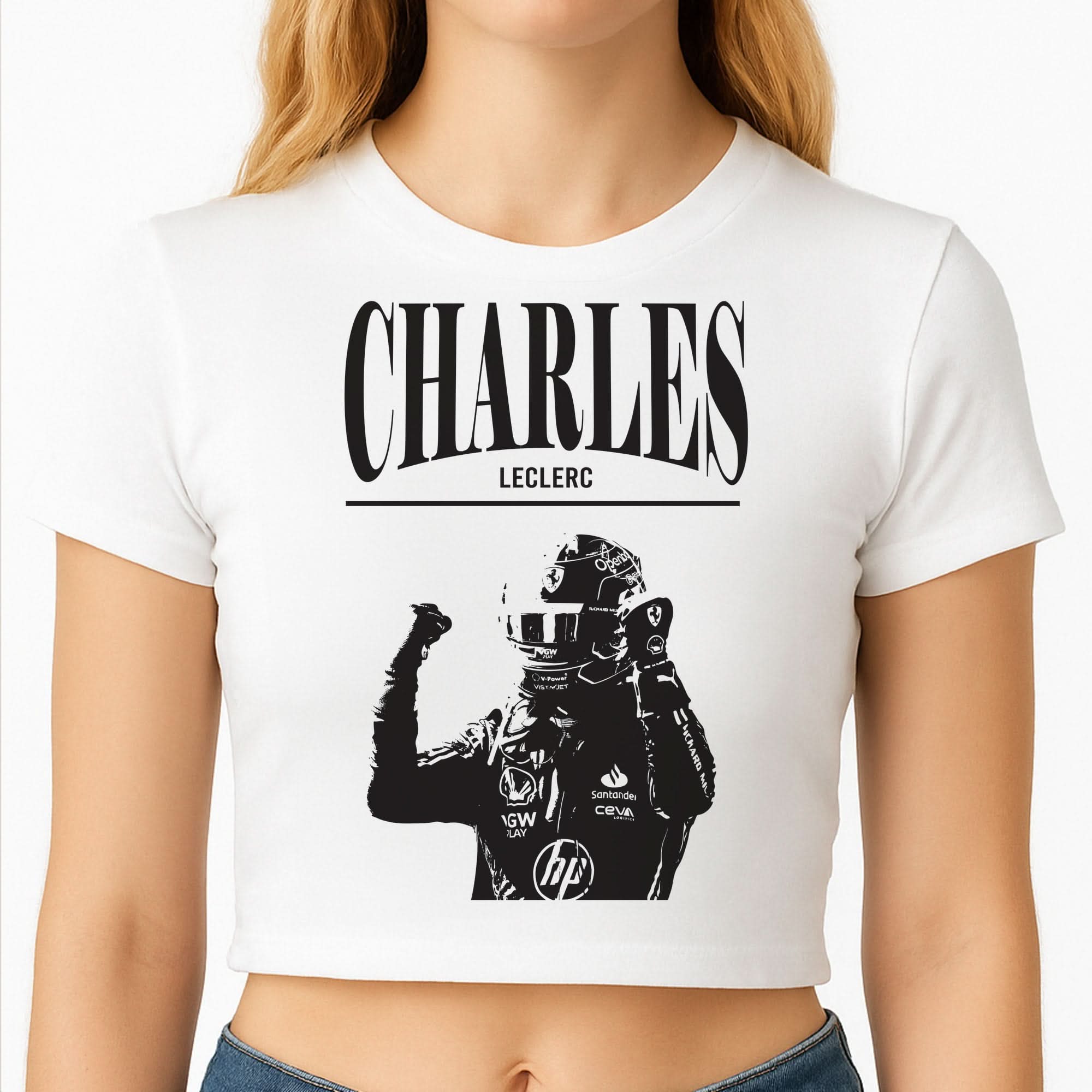 Charles Red And Gold Crop Top