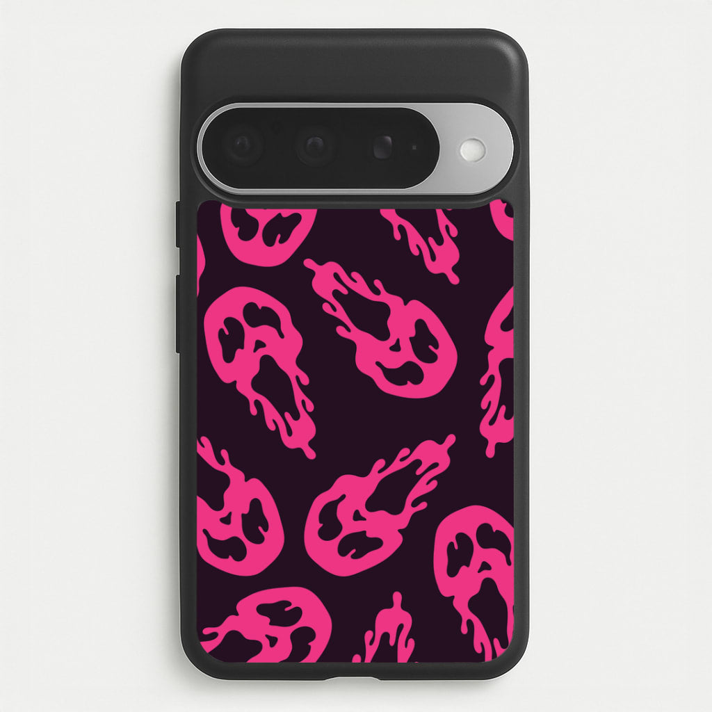 Trippy Ghost Face Pattern Google Pixel 10 Pro XL Case