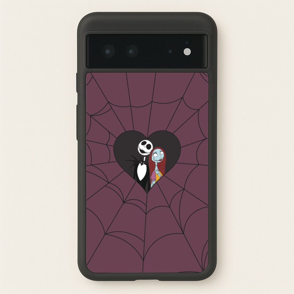 J And S Cobweb Heart Google Pixel 6 Case