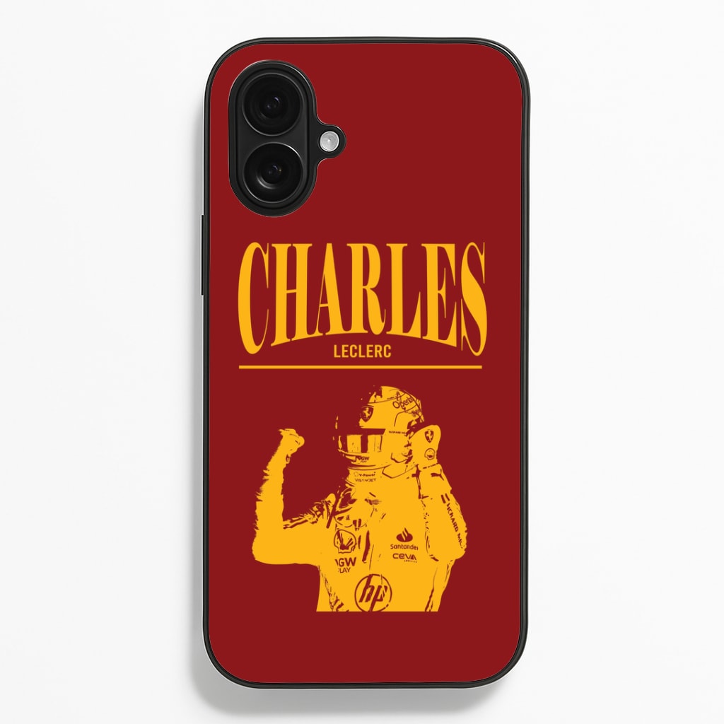 Charles Red And Gold iPhone 16 Plus Case