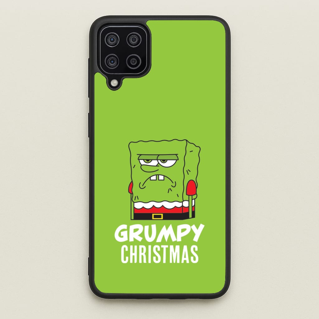 Grumpy Christmas Cartoon Sponge Galaxy A12 Case