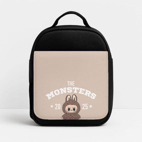 Cute Monster 2025 Biege Insulated Lunch Bag