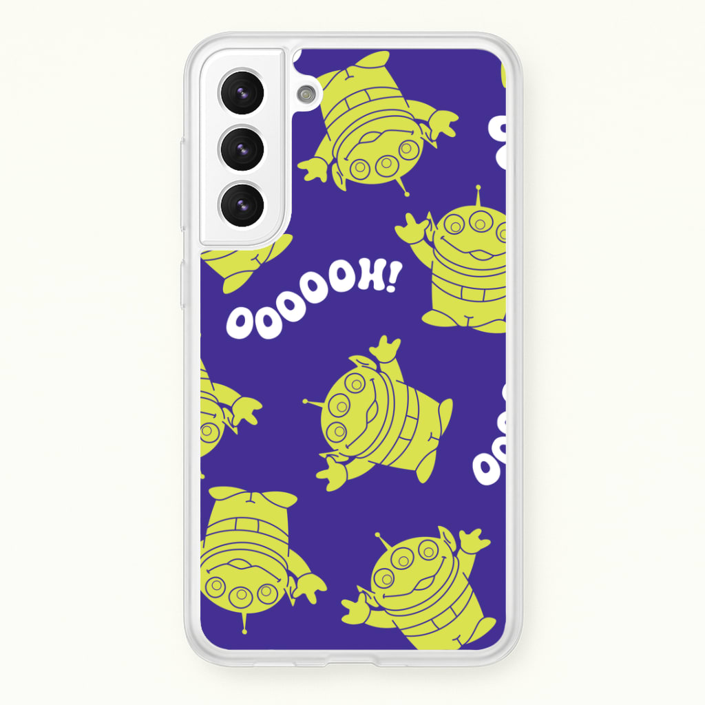 Toy Aliens Silhouette Pattern Galaxy S21 Plus Case