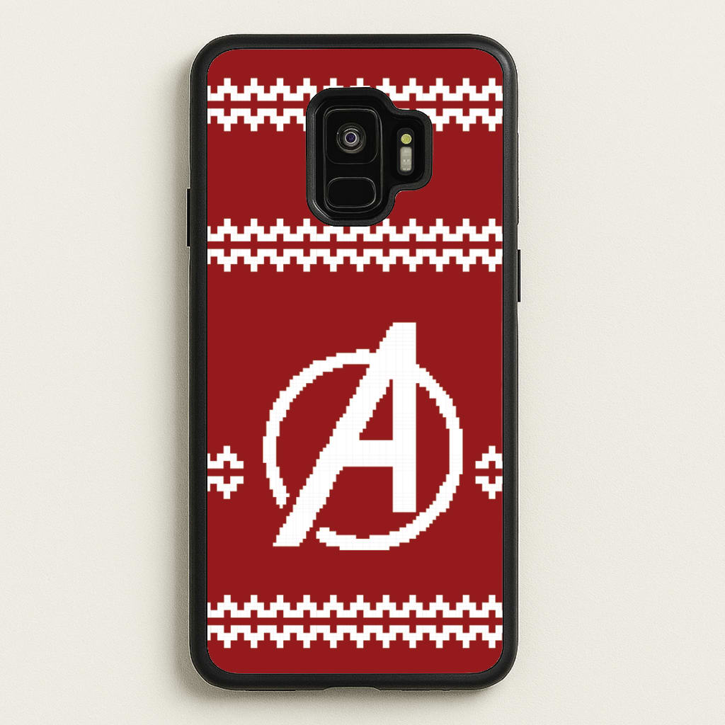 Superhero Team Red Christmas Jumper Galaxy S9 Case
