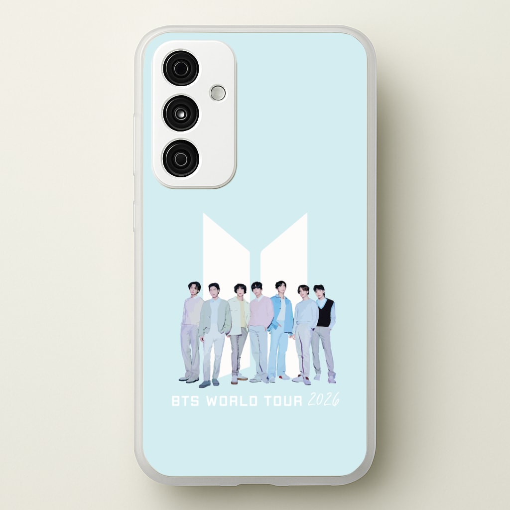 K-Pop Band Tour Pastel Blue Galaxy A55 Case