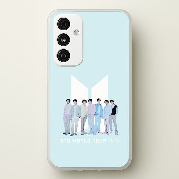 K-Pop Band Tour Pastel Blue Galaxy A35 Case