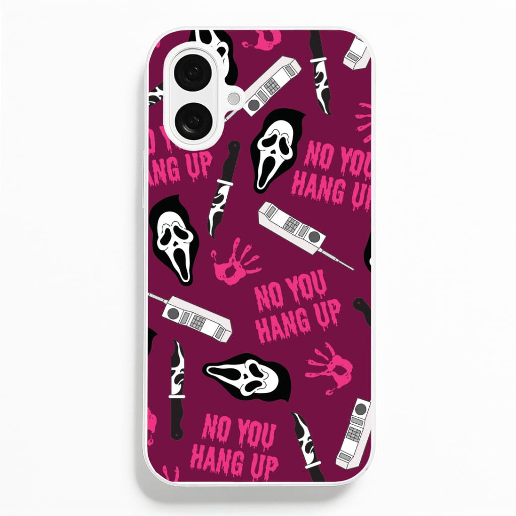 Scary Movie Props Patterm iPhone 16 Plus Case