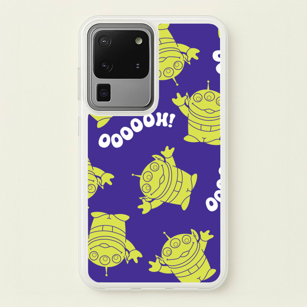 Toy Aliens Silhouette Pattern Galaxy S20 Ultra Case