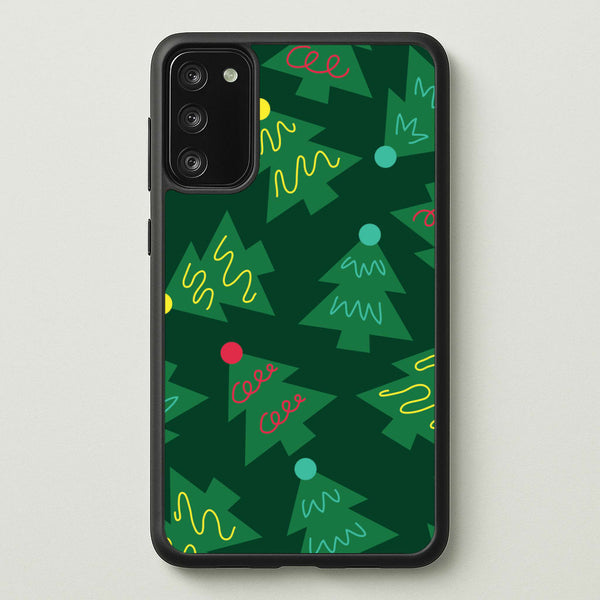 Abstract Christmas Trees Pattern Galaxy S20 Case