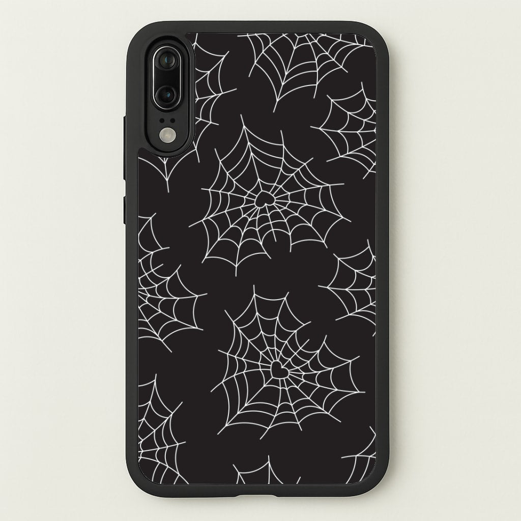 Spiderweb Hearts Pattern Huawei P20 Case