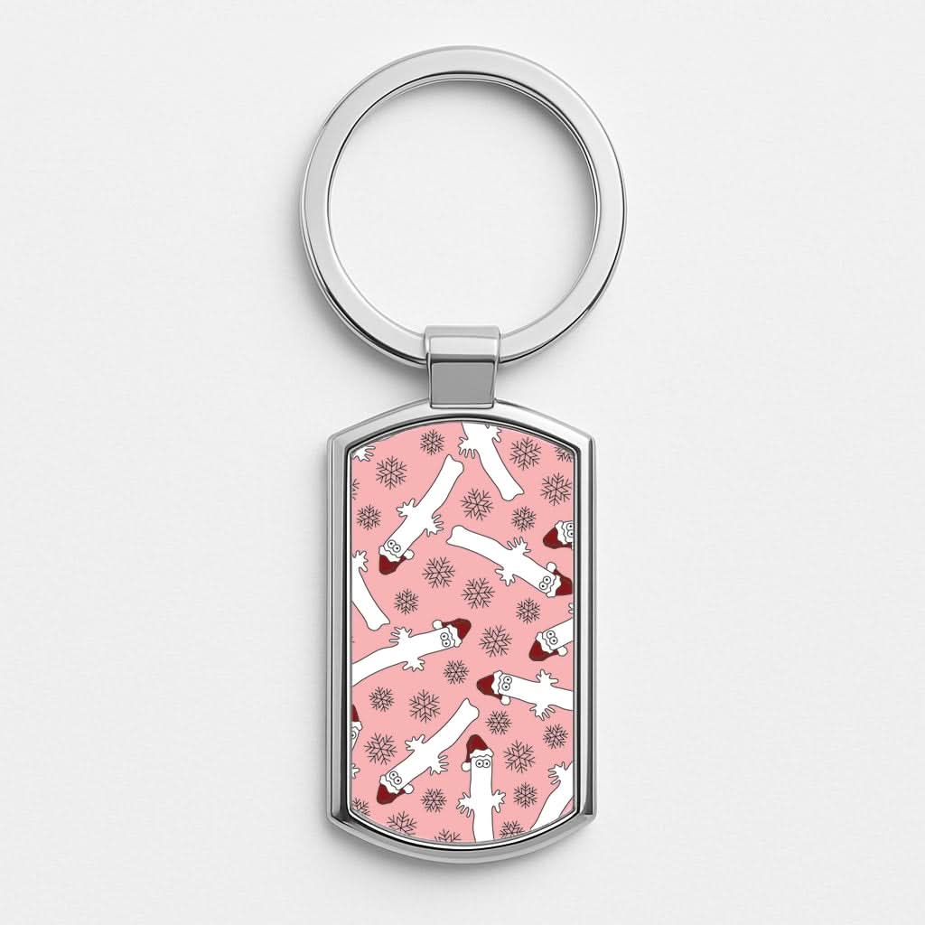 Wiggly Moom Xmas Hat Pattern Luxury Keyring