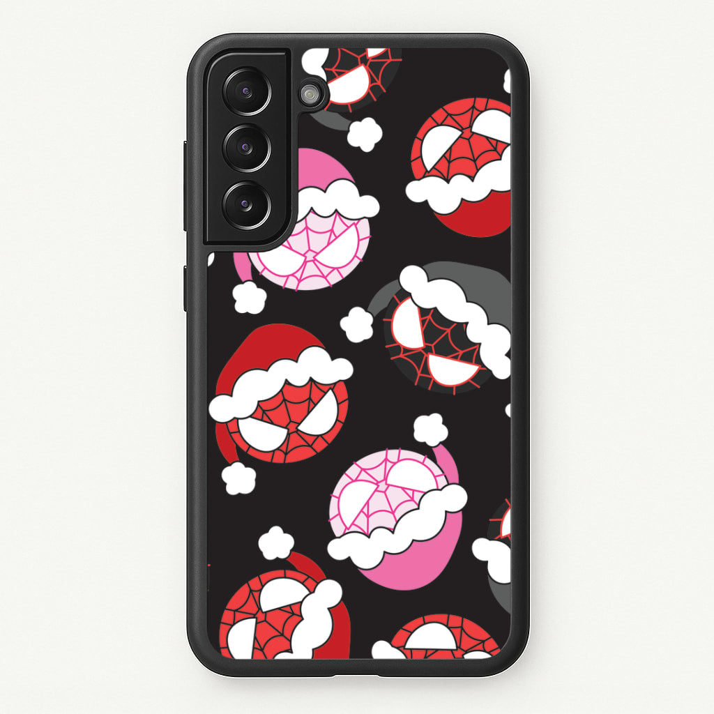 Spider Heroes Christmas Pattern Galaxy S21 Case