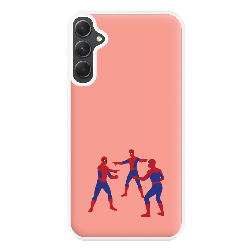 Spider Hero Pointing Meme Galaxy A54 Case