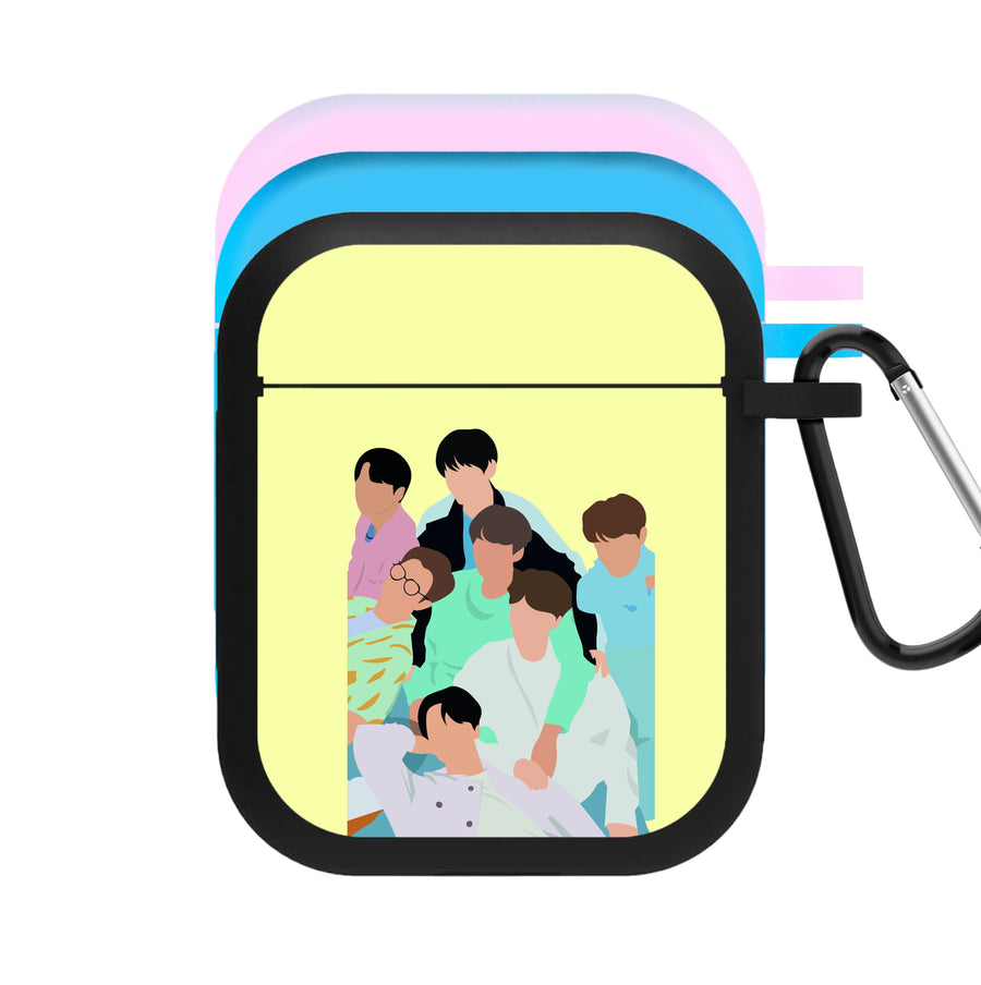 Band Members Of BTS AirPods Case