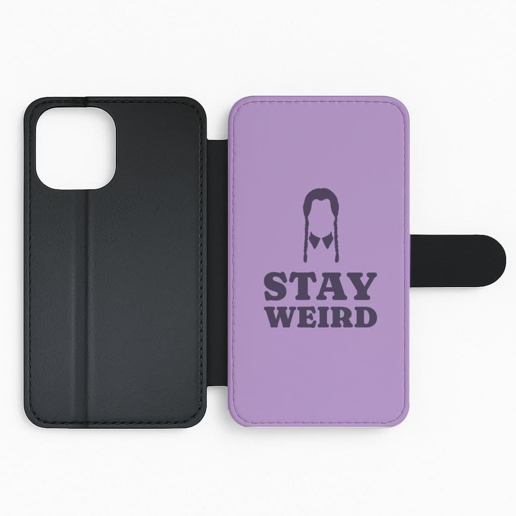 Stay Weird Purple Flip Phone Case