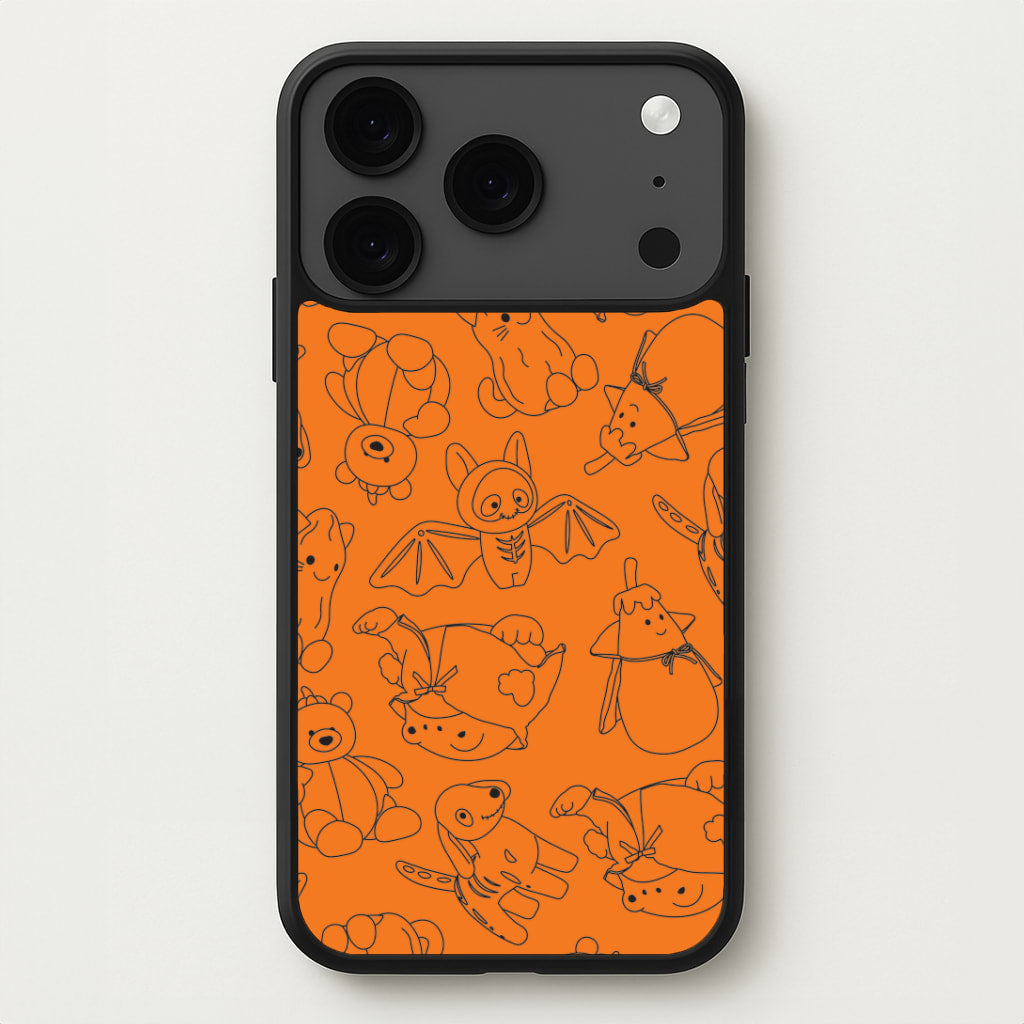 Halloween Plushies Pattern I - Halloween iPhone 17 Pro Max Case