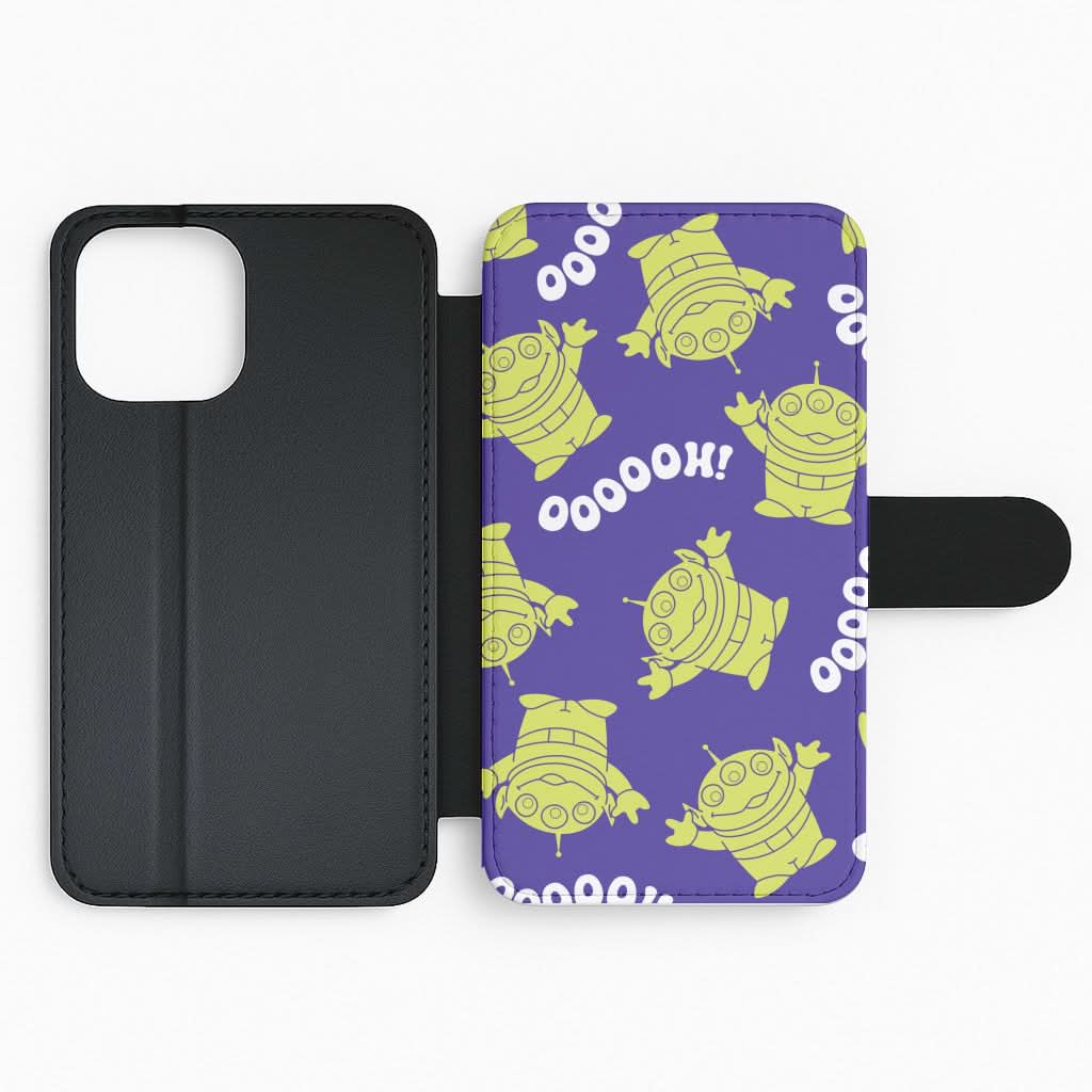 Toy Aliens Silhouette Pattern Flip Phone Case