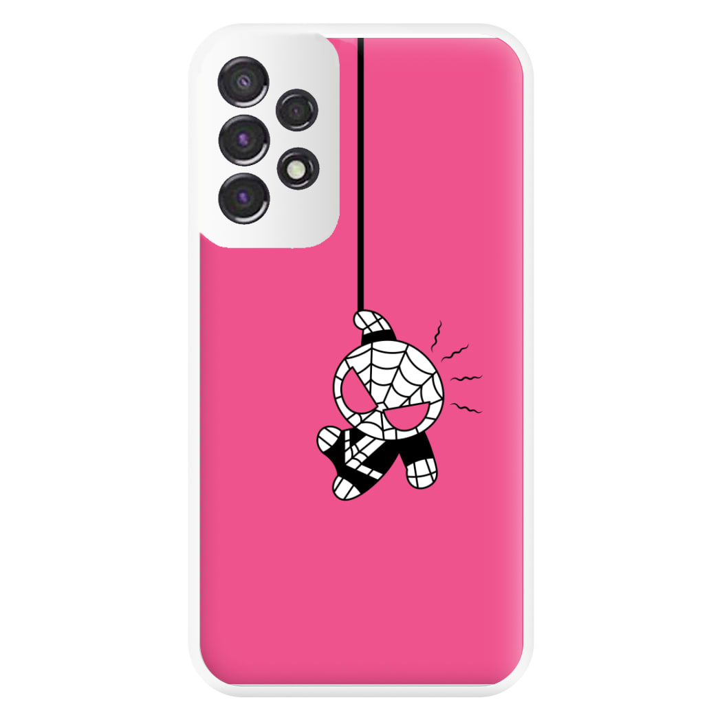Pink Hanging Spider Hero Galaxy A53 Case