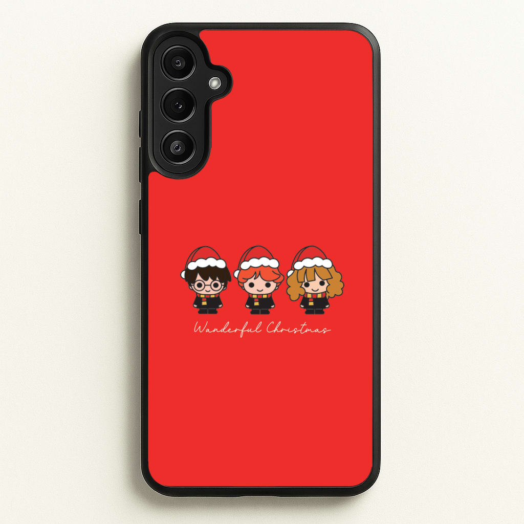 Wizards With Christmas Hats Galaxy A34 Case