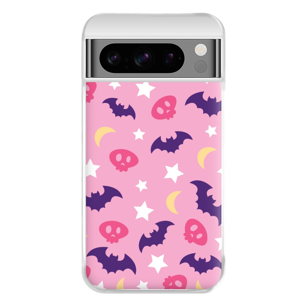 Skull, Bats And Stars Pattern Google Pixel 8 Pro Case