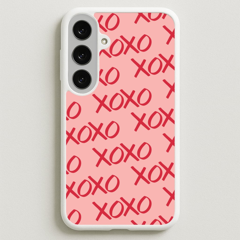 XOXO Pattern Galaxy S25FE Case