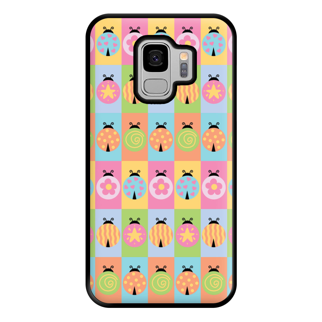 Cartoon Ladybugs Colourful Pattern Galaxy S9 Plus Case