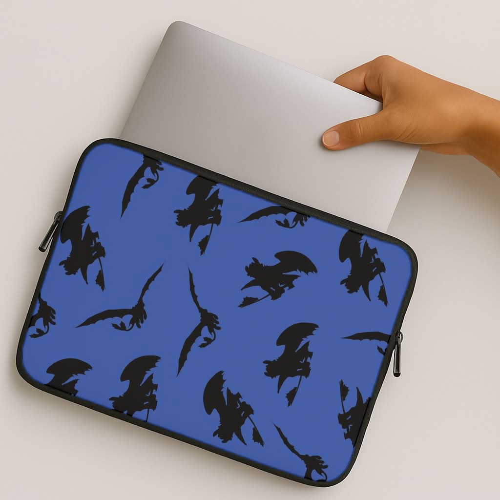 Dragon Silhouettes Pattern MacBook Cover