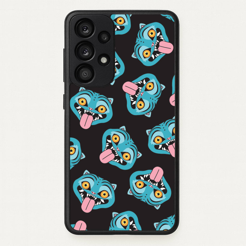 Demon Cat Pattern Galaxy A53 Case