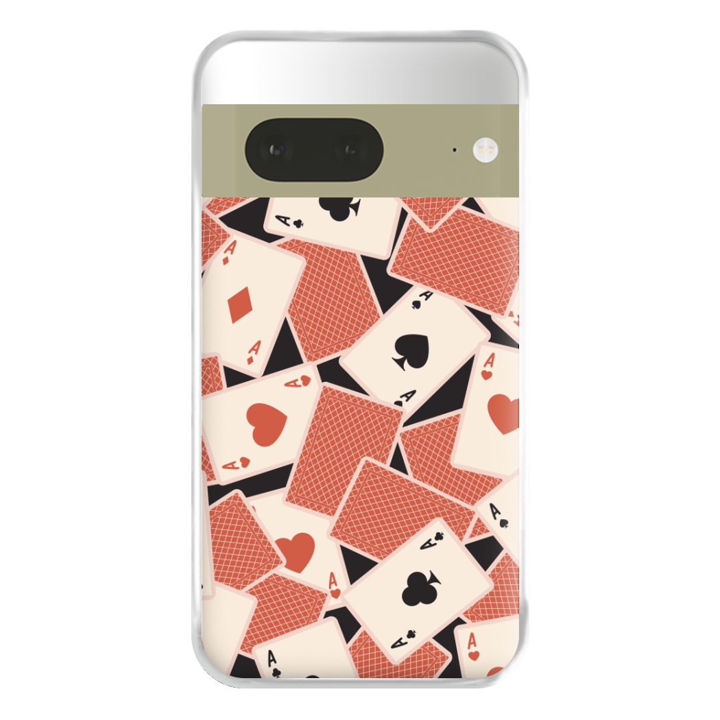 Playing Cards Collage Pattern Google Pixel 7 Case
