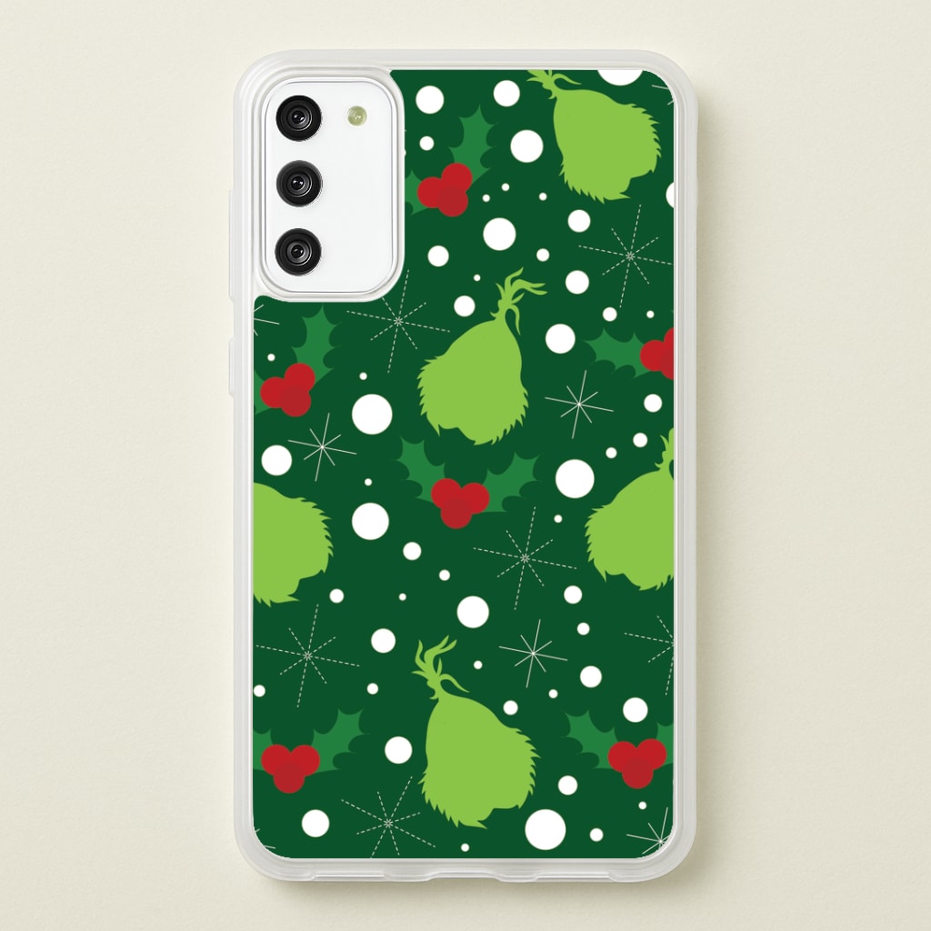 Green Creature Christmas Pattern Galaxy S20 Case