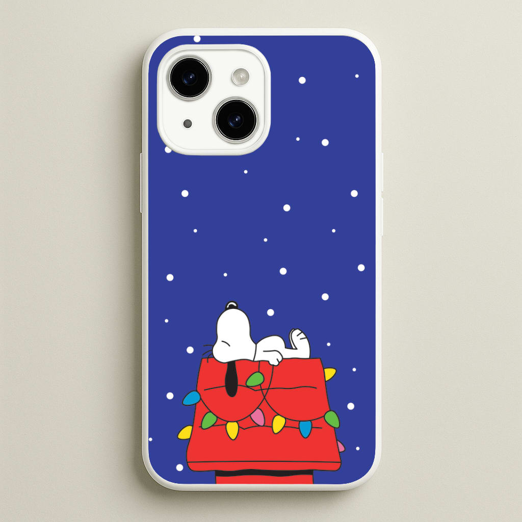 Cartoon Beagle Fairylights iPhone 15 Case