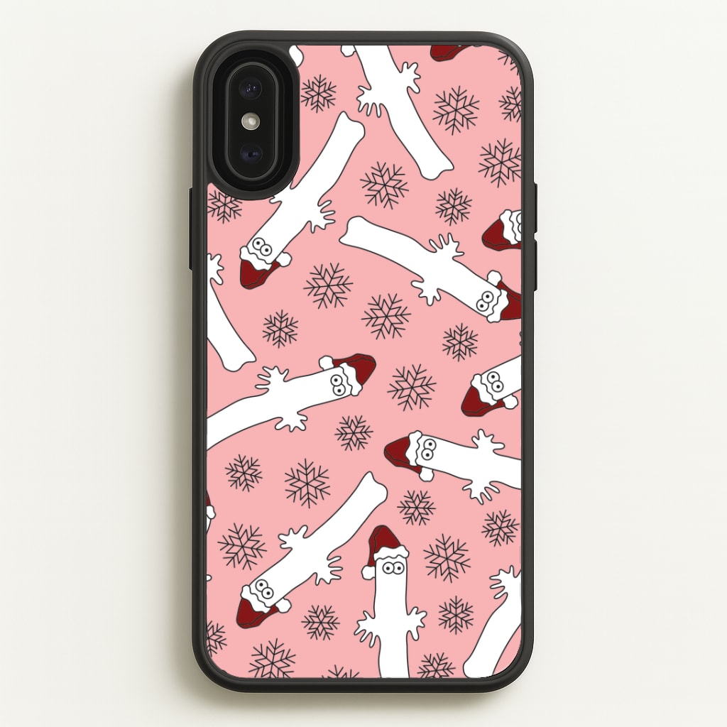 Wiggly Moom Xmas Hat Pattern iPhone XS Max Case