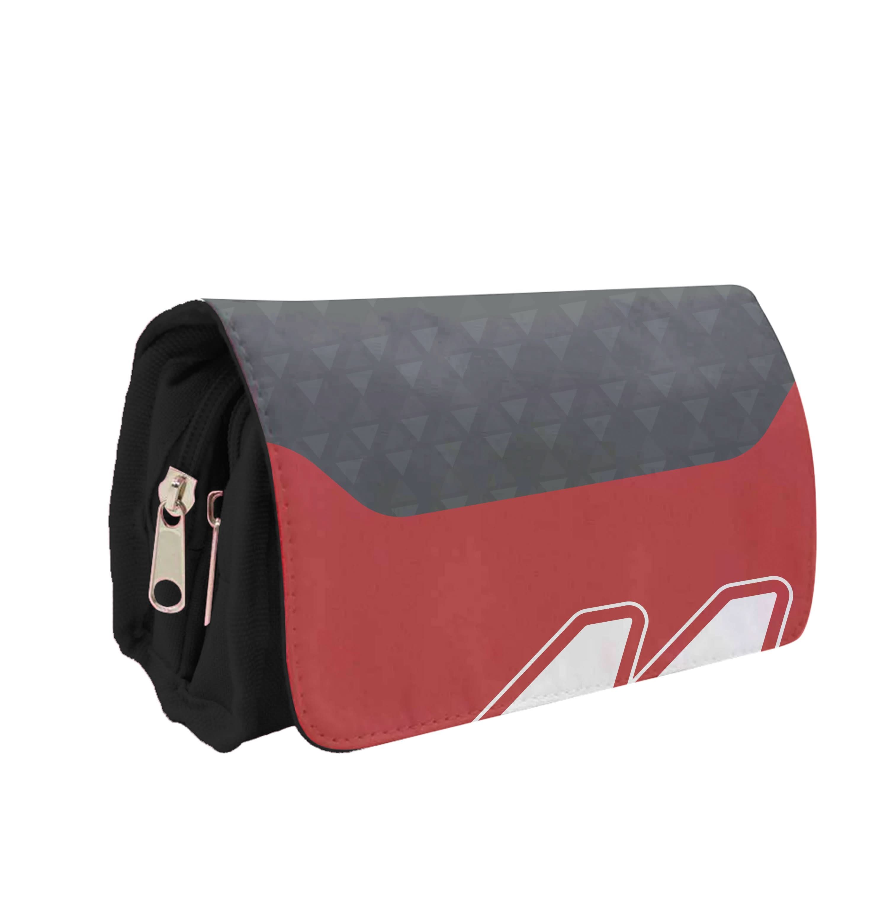 Red And Gray 44 Pencil Case