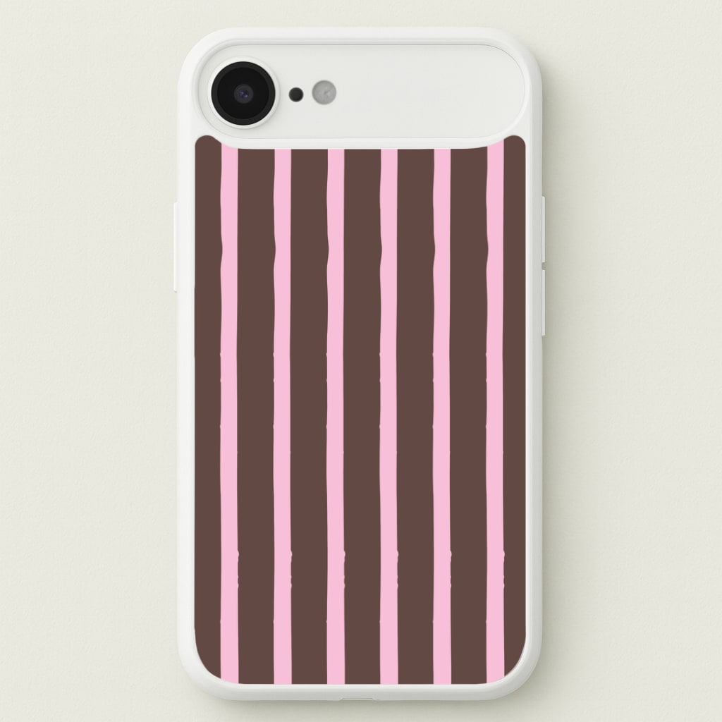 Chocolate & Strawberry Stripes iPhone 17 Air Case