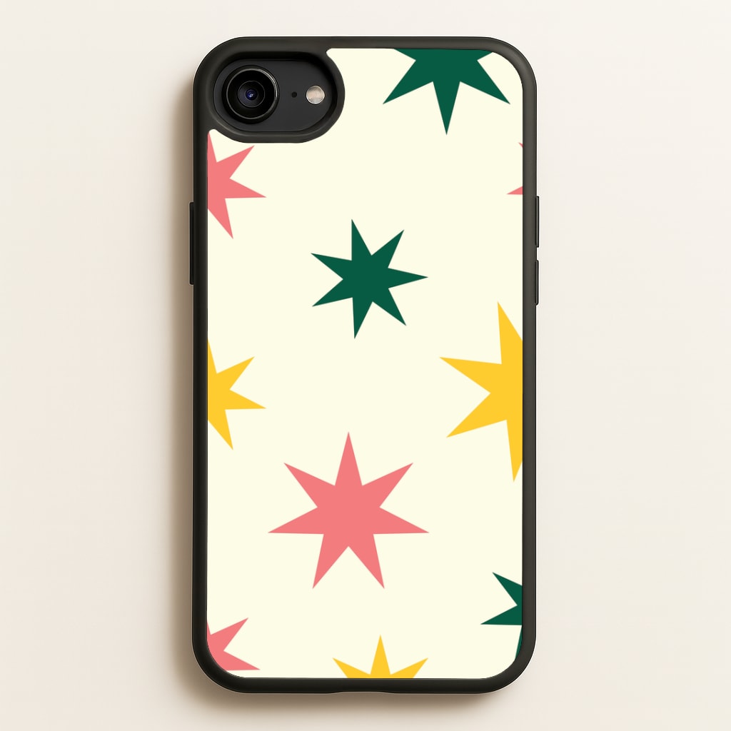 Colourful Christmas Stars Pattern iPhone 6 / 7 / 8 / SE Case
