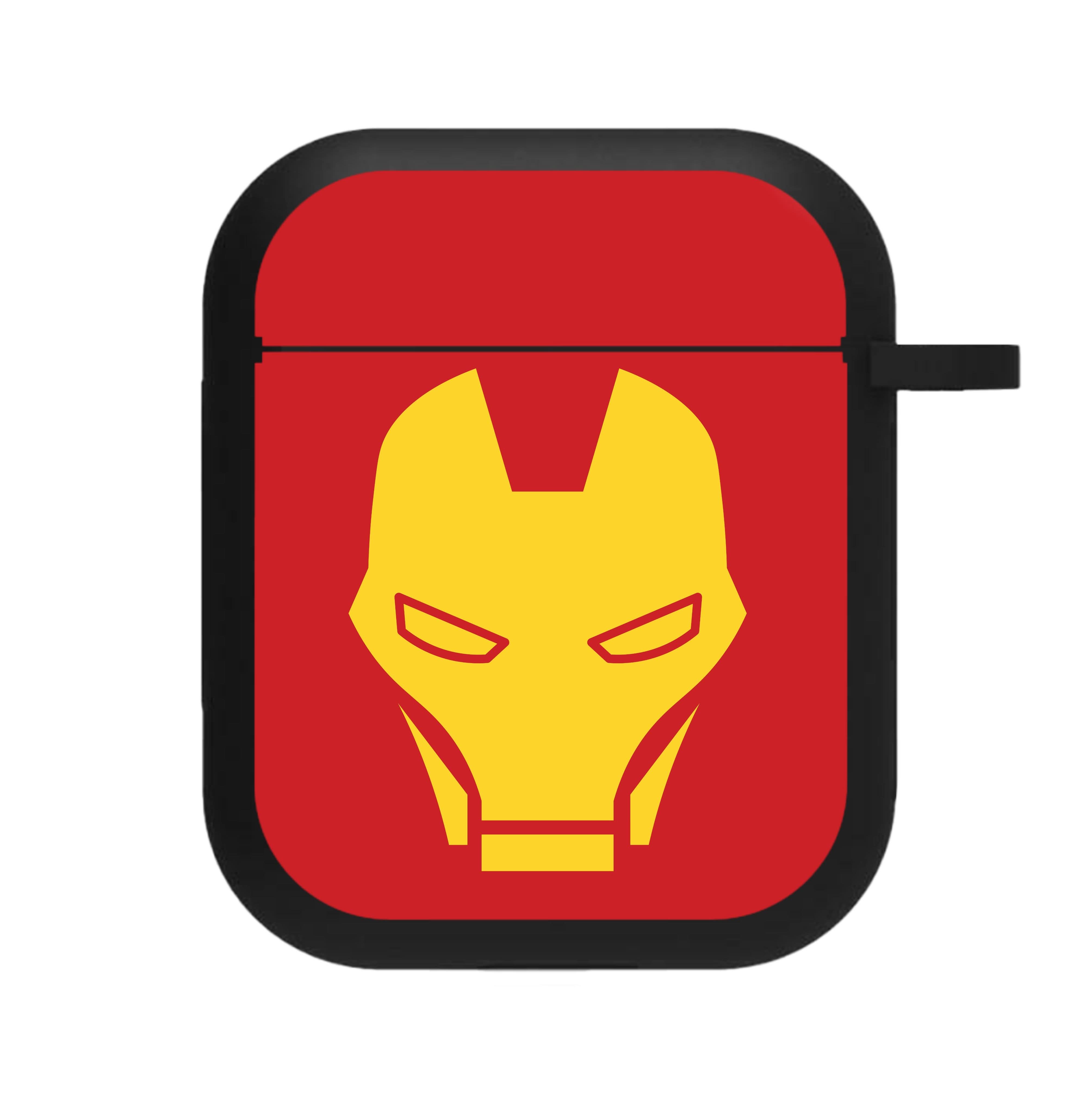 Red Robot Super Hero Face AirPods Case