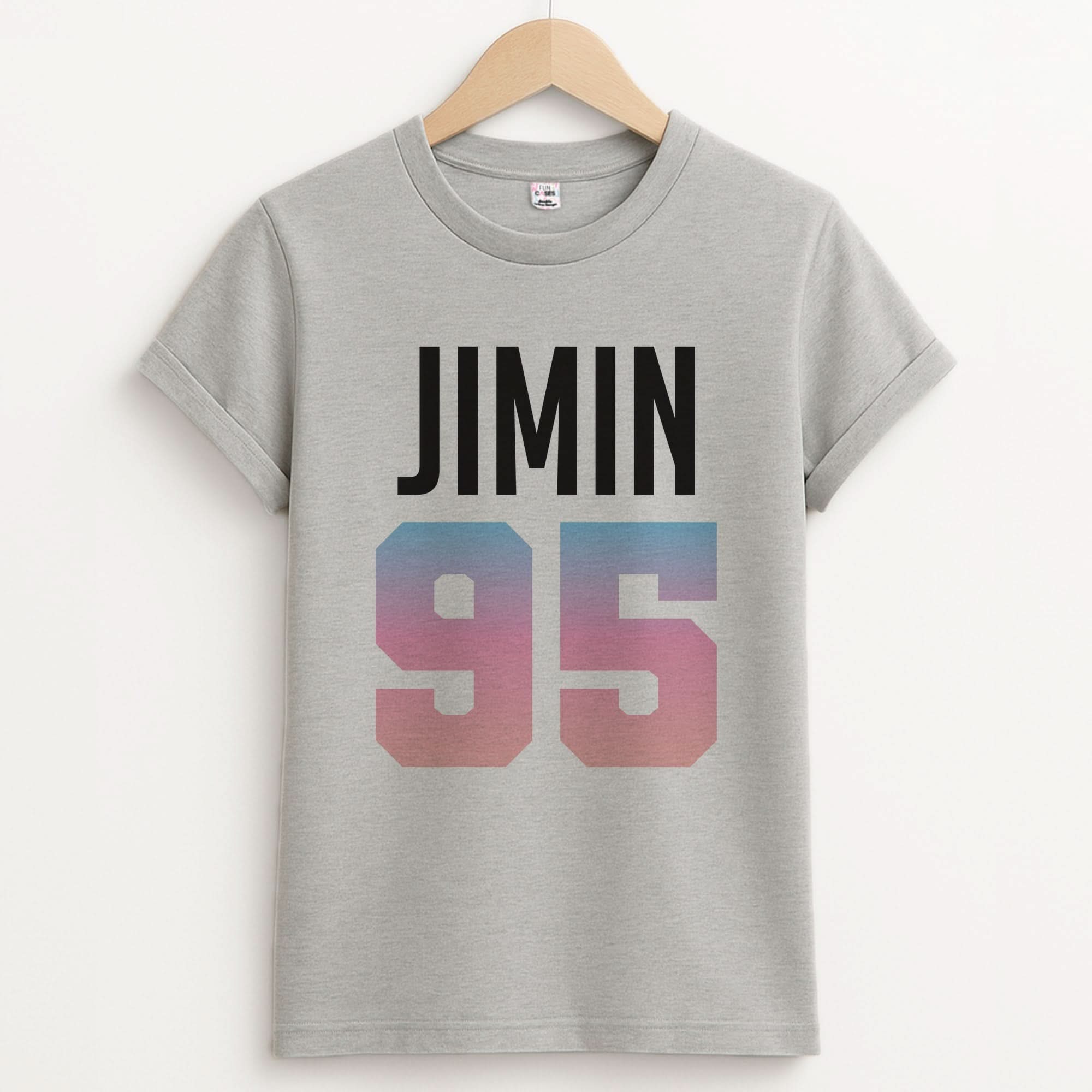 Jimin 95 Unisex Grey T-Shirt