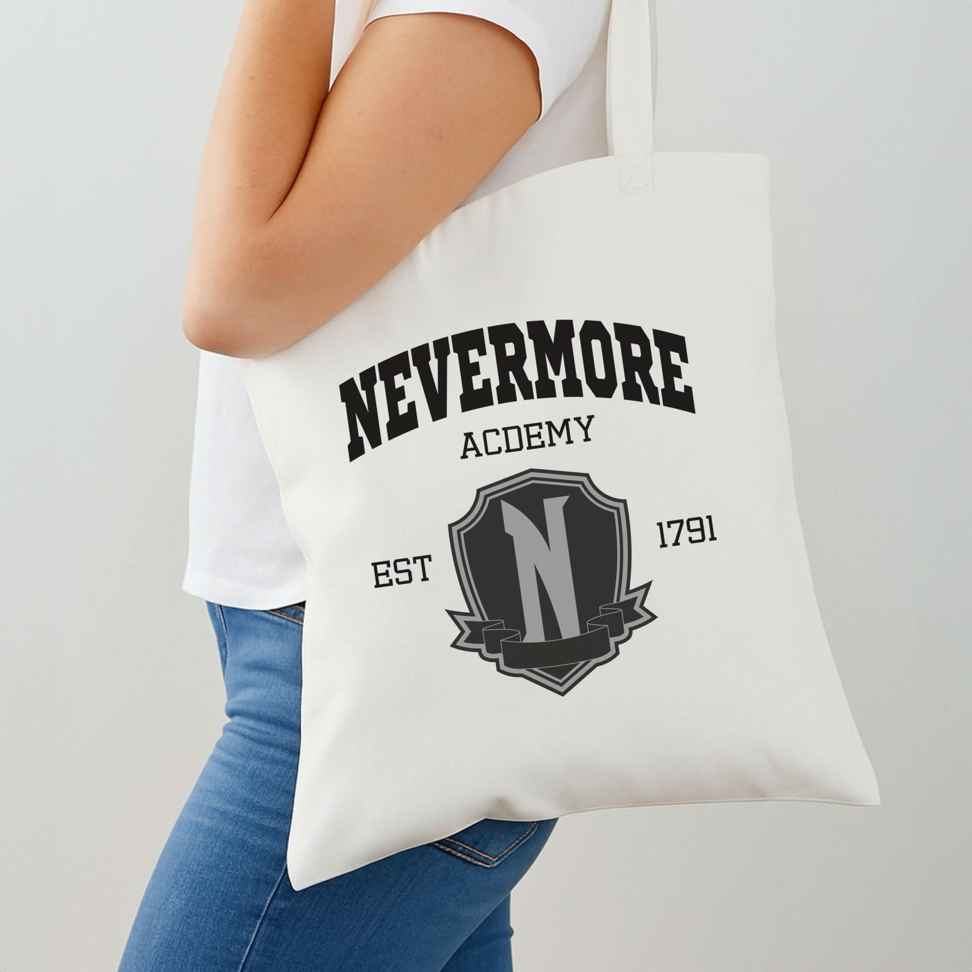 Addams Academy Gray Shoulder Bag