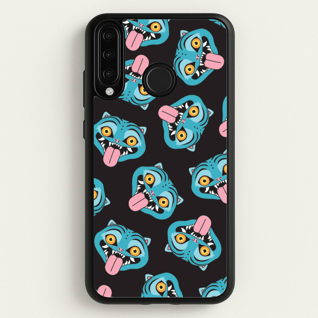 Demon Cat Pattern Huawei P30 Lite Case