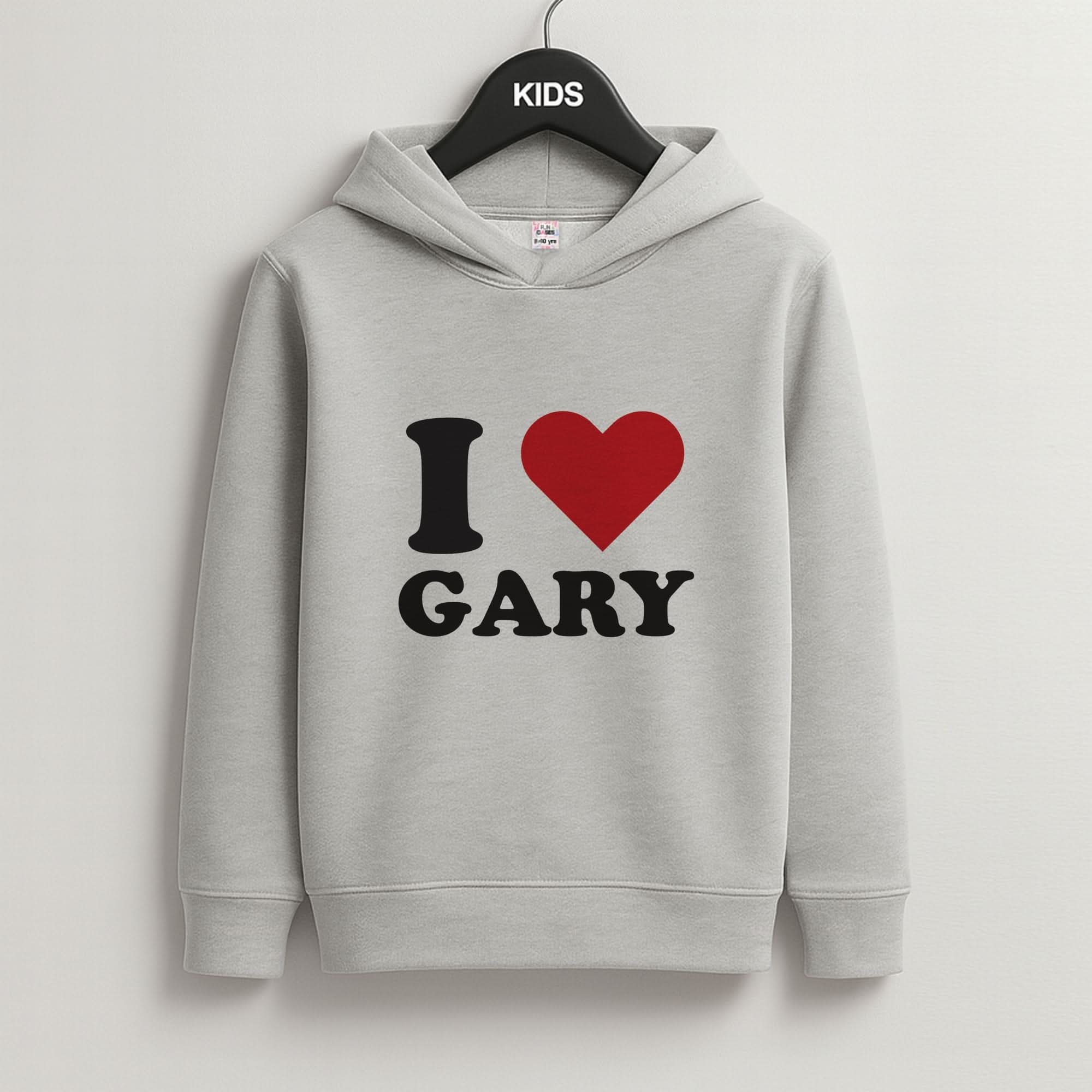 I Love Gary Grey Kids Hoodie